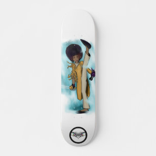 Demon slayer Afro Tia schopte rode ogen Skateboard