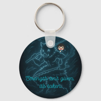 Demon Slayer Inosuke geïnspireerd Sleutelhanger