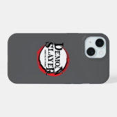 Demon Slayer logo iPhone case 15 Hoesje (Achterkant horizontaal)