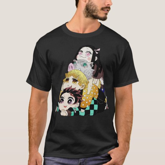 Demon Slayer Nezuko Kimetsu No Yaiba Anime Shirt (Voorkant)