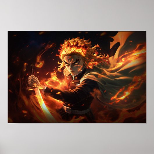 Demon Slayer Rengoku Poster (Voorkant)