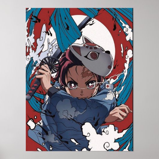 Demon Slayer Tanjiro Poster (Voorkant)