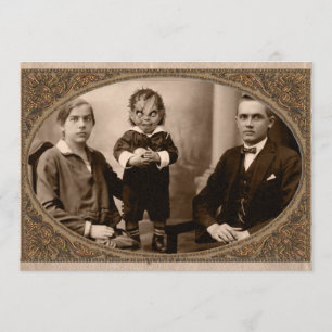 Demon Spawn Family Halloween Party Kaart