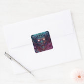 Demon Surreal Dark Fantasy Art Vierkante Sticker (Envelop)