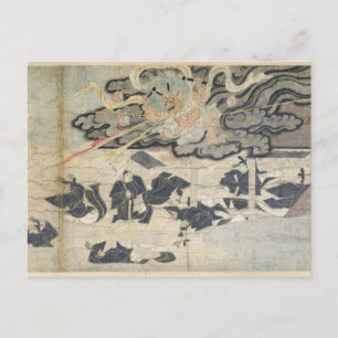 Demon Thunder, Tenjin Shrine, Kamakura Period Briefkaart