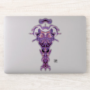 Demon van de onderwereld's buste v1.1 sticker