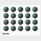 Demon Warrior Ronde Sticker (Vel)
