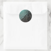Demon Warrior Ronde Sticker (Tas)