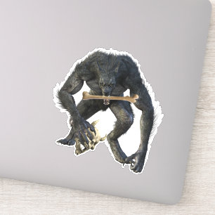 Demon weerwolf fantasie sticker