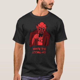 Demon wijst wat je ziet als een duivelenenschrik t-shirt