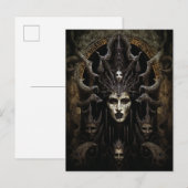 Demon Woman Monster Horror Art Briefkaart (Voorkant / Achterkant)