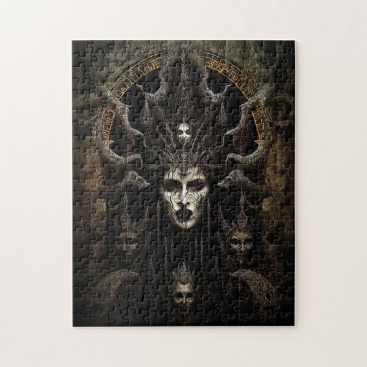 Demon Woman Monster Horror Art Legpuzzel (Verticaal)