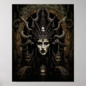 Demon Woman Monster Horror Art Poster (Voorkant)