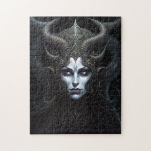 Demon Woman Queen Dark Fantasy Art Legpuzzel