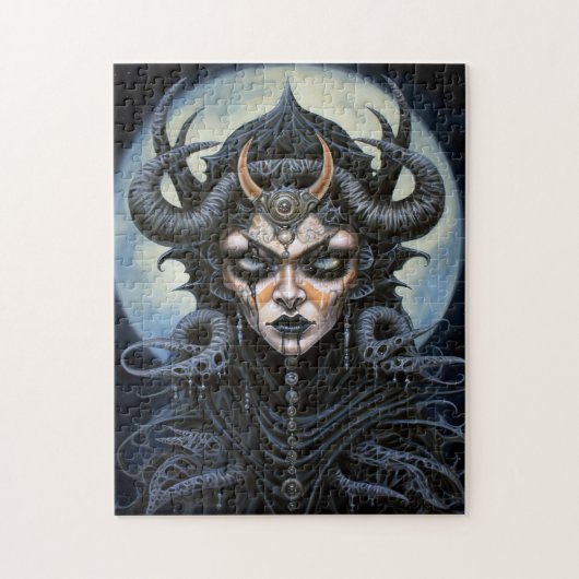 Demon Woman Queen Dark Fantasy Art Legpuzzel (Verticaal)