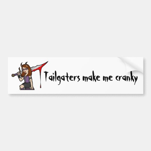 Demona Tailgate Bumpersticker (Voorkant)