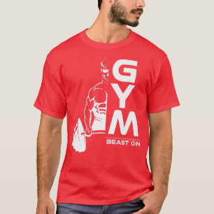 Demondemon deadlift beest Gym Motivation Fitne T-shirt