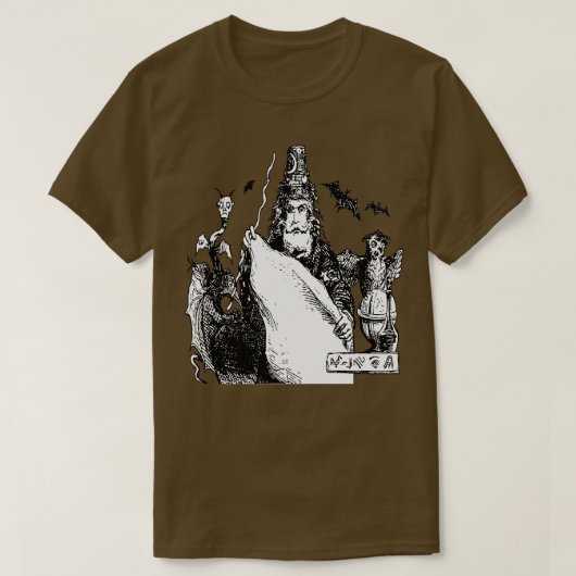 Demonic Predictor of the Future by Magical Means C T-shirt (Design voorkant)