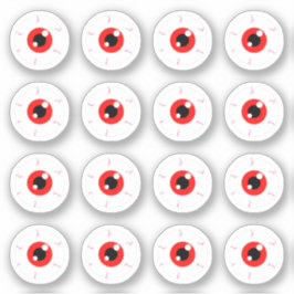 Demonic Red Eyeball Full Sheet Sticker