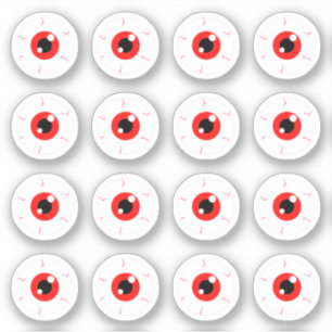 Demonic Red Eyeball Full Sheet Sticker