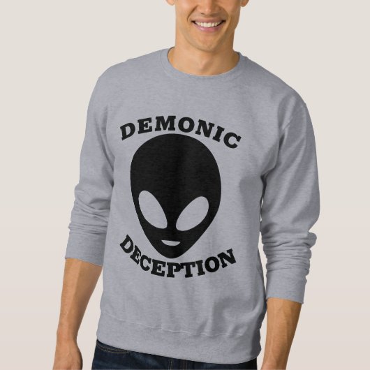 DEMONISCHE DECEPTIE ALIEN UFO T-SHIRS TRUI (Voorkant)
