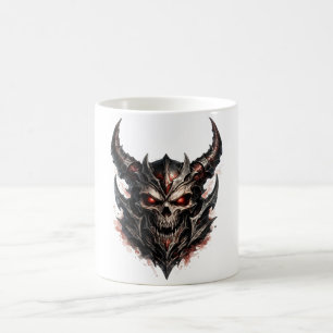 Demonische Schedel met Hoorns Koffiemok