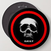 Demonoïde Ronde Button 6,0 Cm (Voorkant /achterkant)