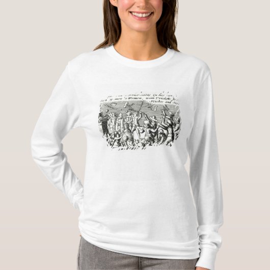 Demonstranten in Edinburgh, 1637 T-shirt (Voorkant)