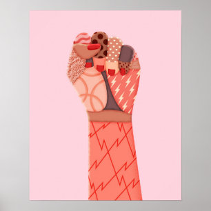 Demonstratie moderne kunst poster