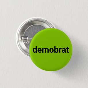 Demonstratie moderne typografie zwarte limoen groe ronde button 3,2 cm