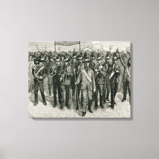 Demonstratie van de staat Parnell Canvas Afdruk (Voorkant)