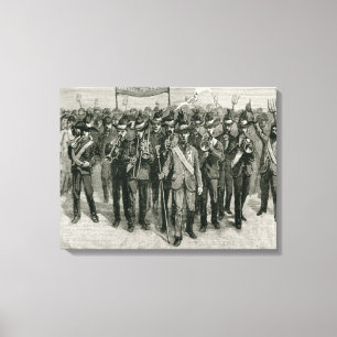 Demonstratie van de staat van de heer Parnell Canvas Afdruk