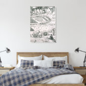 Demonstratie van defensieve maatregelen canvas afdruk (Insitu (Slaapkamer))