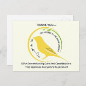 Demonstrating Care and Consideration Briefkaart (Voorkant / Achterkant)