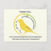 Demonstrating Care and Consideration Briefkaart (Voorkant)