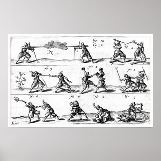 démonstration de combat main à main Poster (Devant)