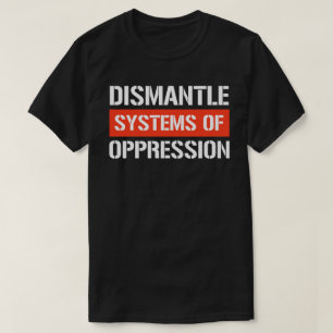 Demonteer Systemen van Onderdrukking Rechthoekige  T-shirt