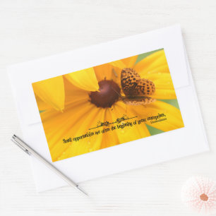 Demosthenes Inspirerend quote "Kansen" Rechthoekige Sticker