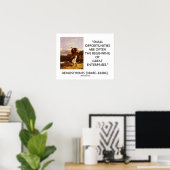 Demosthenes Small Opportunities Great Enterprises Poster (Thuiskantoor)