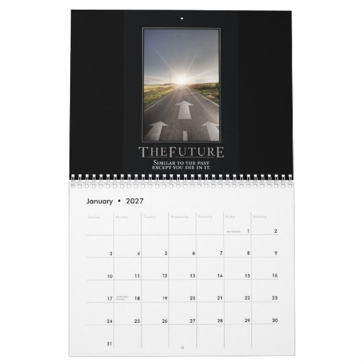 Demotivationele agenda kalender (Jan 2027)