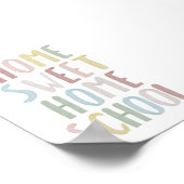 Dempen kleur thuis zoet homeschool poster (Hoek)