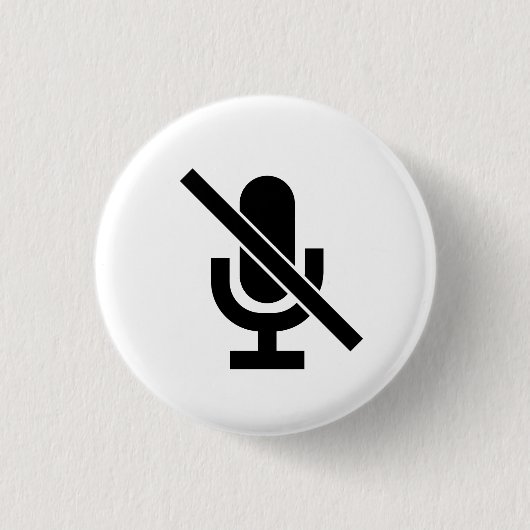 "Dempen" Pictogram Button (Voorkant)