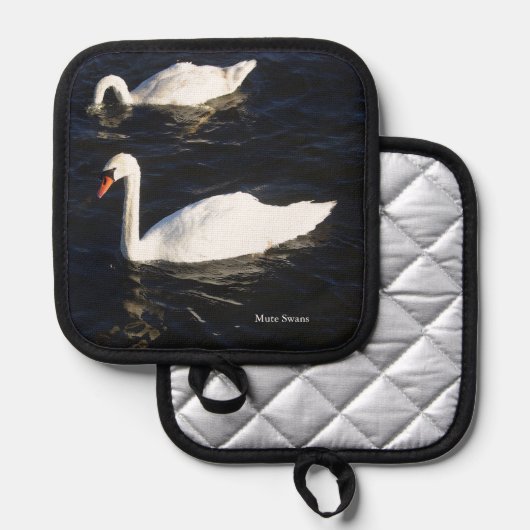 Dempen Zwanen pot houder (Voorkant / Achterkant)