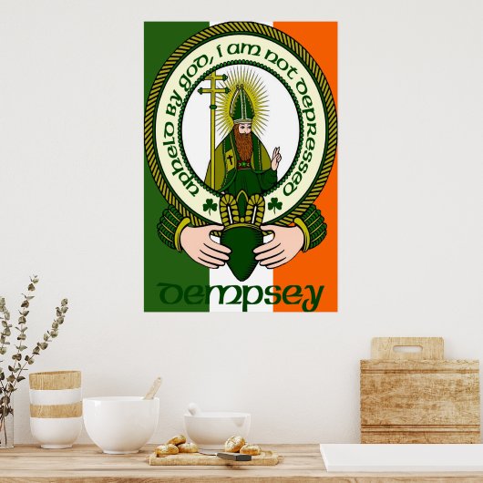 Dempsey Clan Motto Poster Print (Keuken)