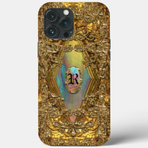 Dempsey Elegant Chic Monogram iPhone 13 Pro Max Hoesje