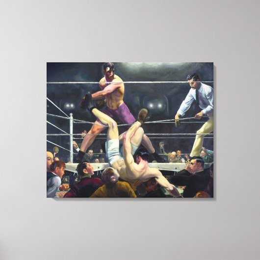 Dempsey en Firpo | George Bellows | Canvas Afdruk (Voorkant)