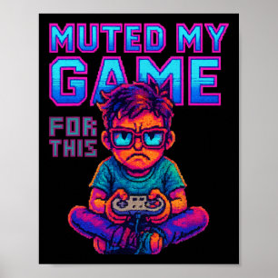 Dempt mijn spel voor deze grappige retro-gamer vid poster