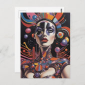 Demure AF - Ken Gage Surreal Art Briefkaart (Voorkant / Achterkant)