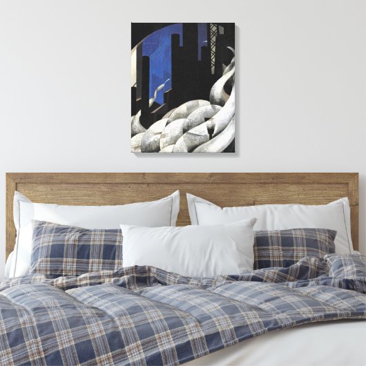 Demuth - Aanzet tot een nieuwe kerk Canvas Afdruk (Insitu (Slaapkamer))