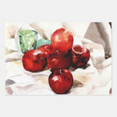 Demuth - appels en groen glas inpakpapier vel (Voorkant)